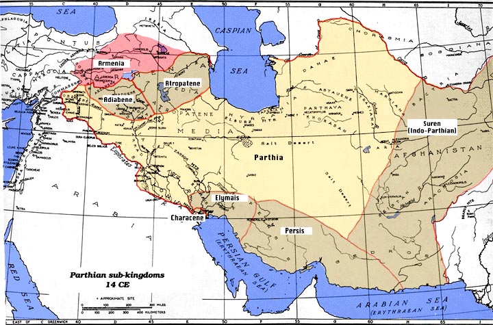 Map of Parthia