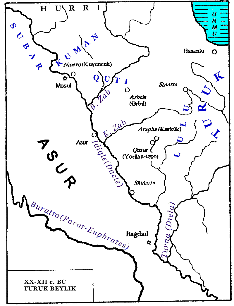 Assyria Map 2000 BC